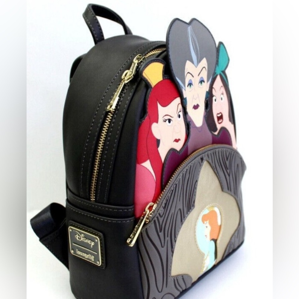 Loungefly Disney Cinderella StepMother StepSister Mini Backpack - Picture 4 of 4